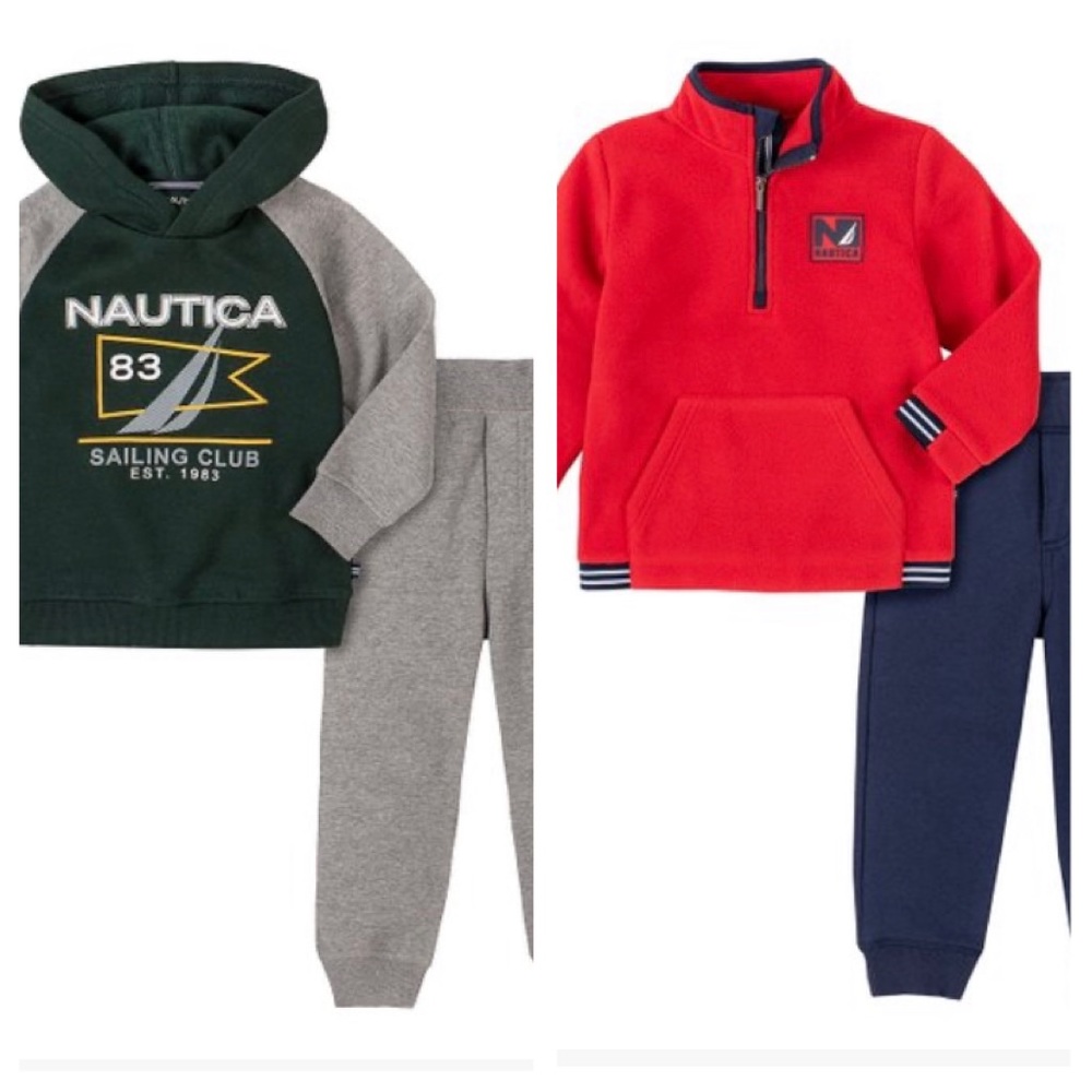 2 Nautica Sweatshirt and pant sets